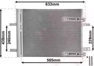 VAN WEZEL 40015700 -  Конденсатор, кондиционер
